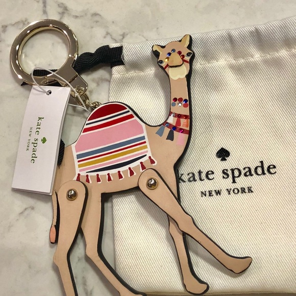 NWT Kate Spade Spice Things Up Camel Keychain - Picture 2 of 3